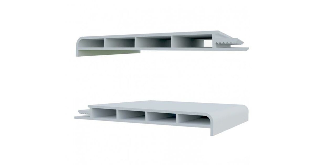 Appuis De Fenêtre Extérieurs UPVC Blanc 150mm - Profil Linéaire Liniar
